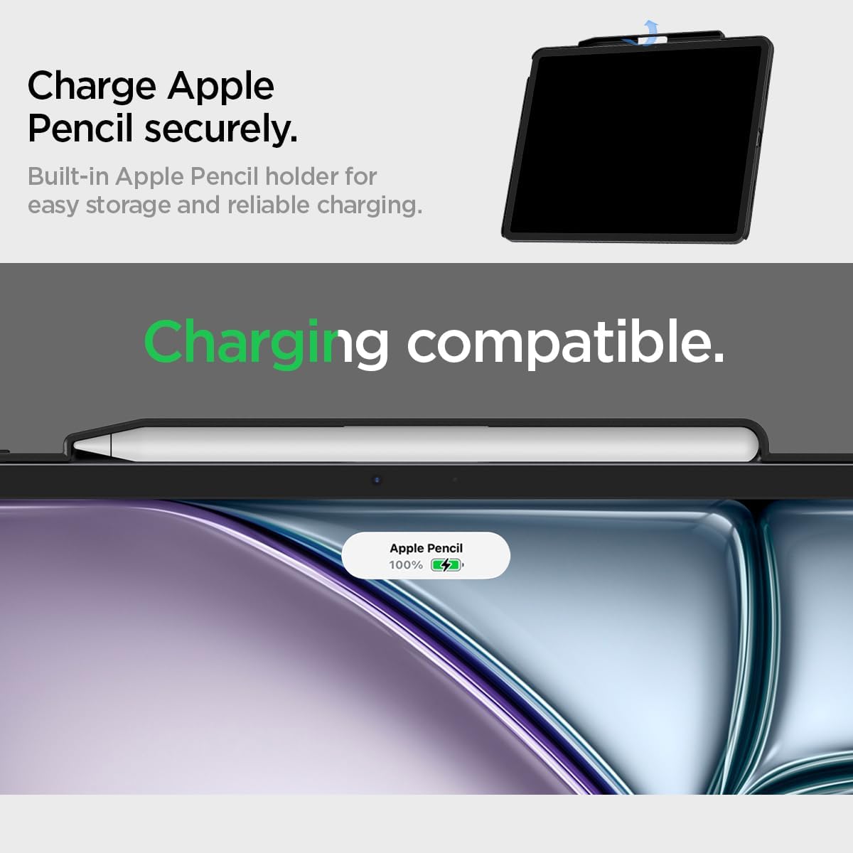 Spigen Funda para iPad Pro de 13 pulgadas M5/M4 (2025-2024) con soporte