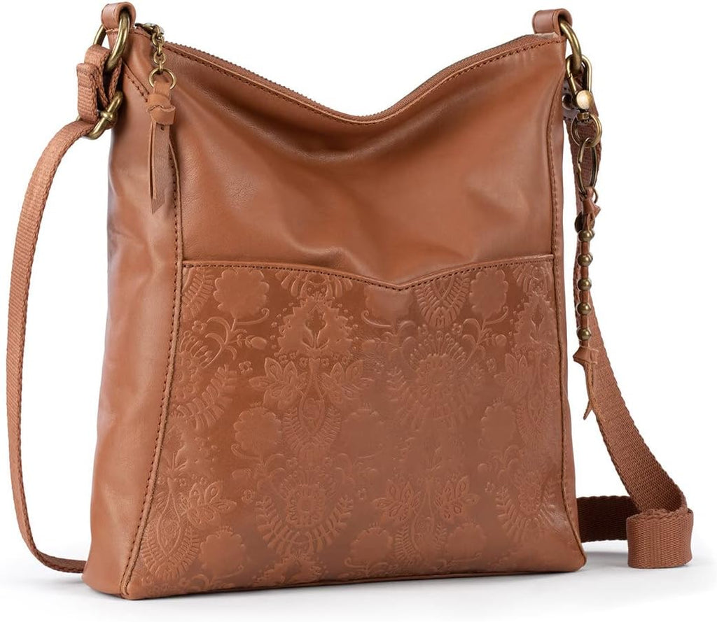 The Sak Lucia - Bolso bandolera de piel convertible con correa ajustable