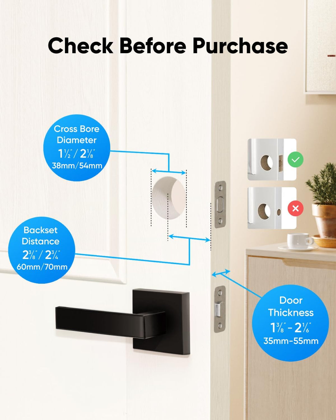 eufy Security Cerradura inteligente C30 con palanca de puerta, entr...