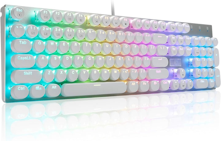 HUO JI E-Yooso Z-88 Teclado mecánico para juegos estilo máquina de...