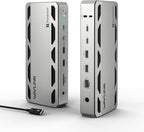 WAVLINK Thunderbolt 5 Dock, Estación de acoplamiento Intel certificada TB5, 120Gbps