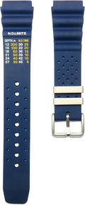 Correa de reloj de goma azul oscuro de 0.787 in compatible con muchos relojes Citizen Aqualand Promaster BN0151-09L, BN0151-17L Buceo
