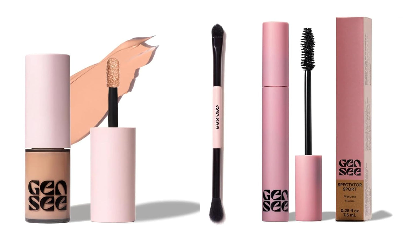 Gen See Eye Makeup Bundle \u2013 Linen Matte Liquid Eyeshadow, Dual...