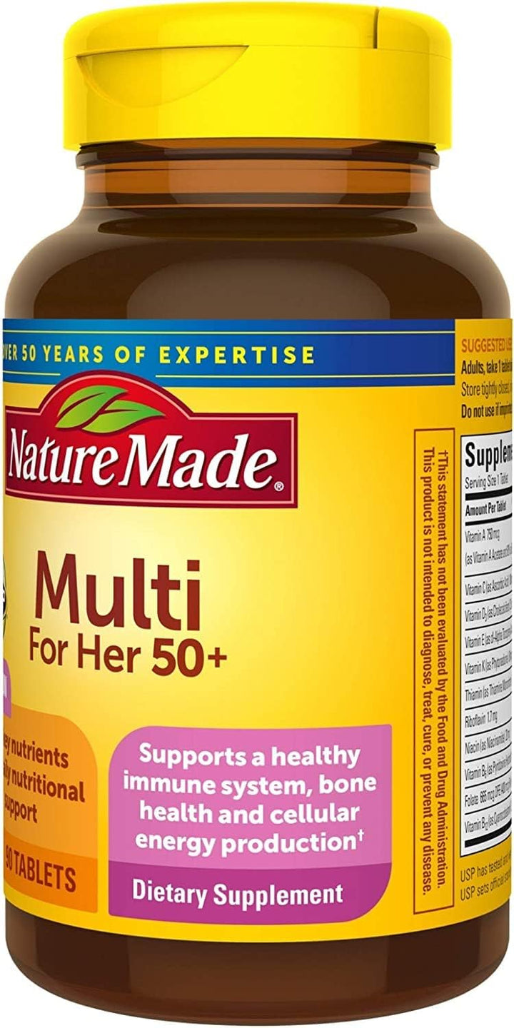 Nature Made Multi para Ella 50+ Tabletas de Vitaminas\/Minerales 90...