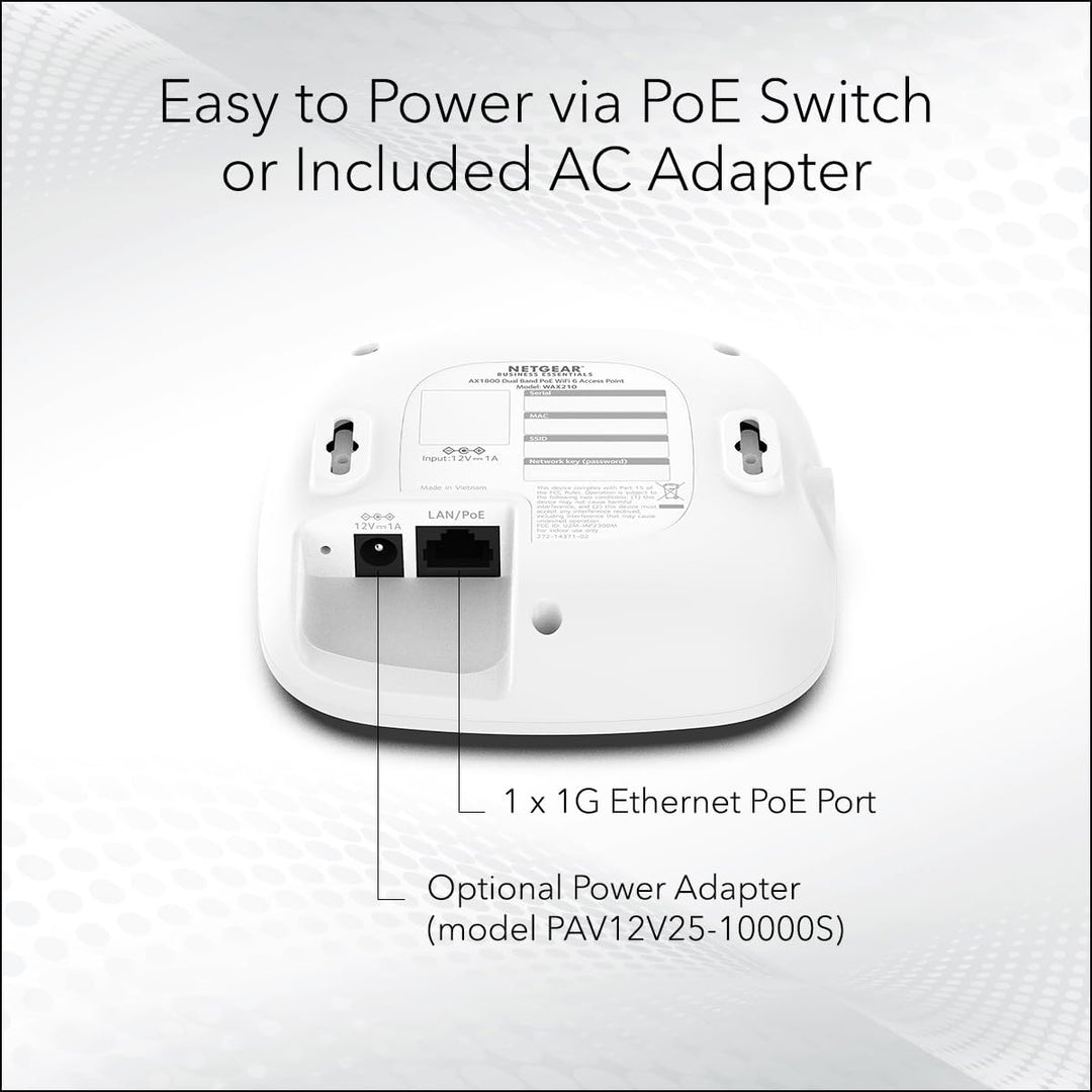 NETGEAR Punto de acceso inalámbrico - WiFi 6 de doble