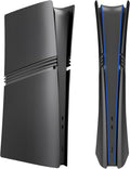 Placas de cubierta para PS5 Pro Digital Edition, accesorios de placas frontales mate compatibles con consola PlayStation 5 Pro, carcasa lateral de repuesto ABS (negro)