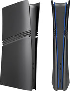 Placas de cubierta para PS5 Pro Digital Edition, accesorios de placas frontales mate compatibles con consola PlayStation 5 Pro, carcasa lateral de repuesto ABS (negro)