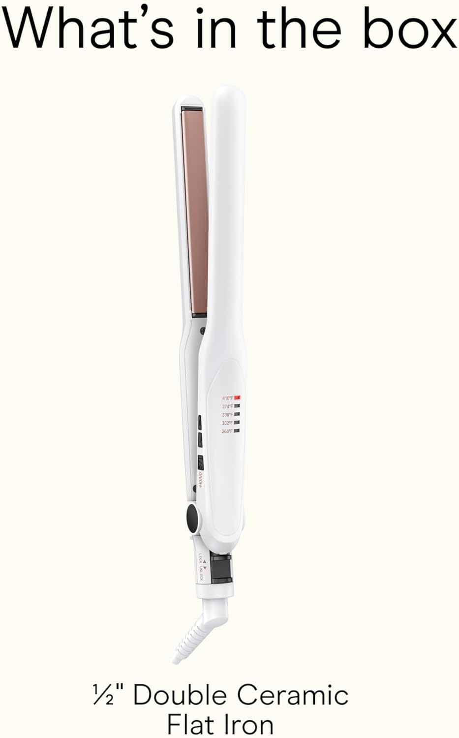 Conair - Plancha de cerámica doble de 1\/2 pulgada