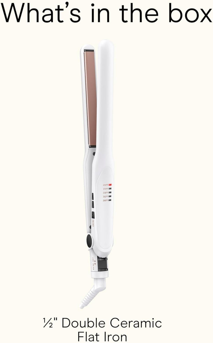 Conair - Plancha de cerámica doble de 1\/2 pulgada