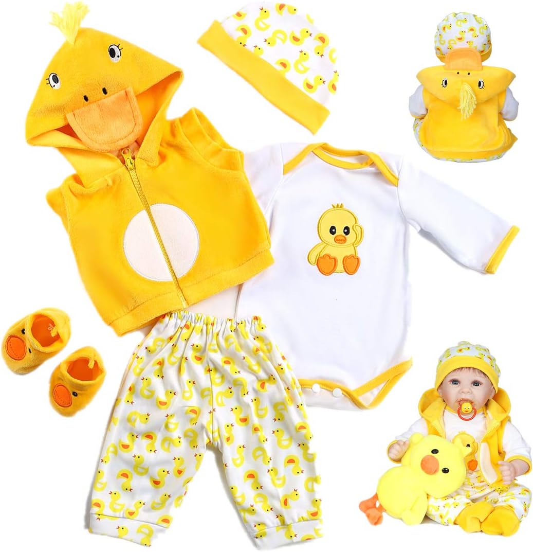 Reborn Baby Dolls Ropa de 22 pulgadas Accesorios de