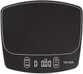 Taylor Báscula de cocina digital impermeable, 11 libras, color negro