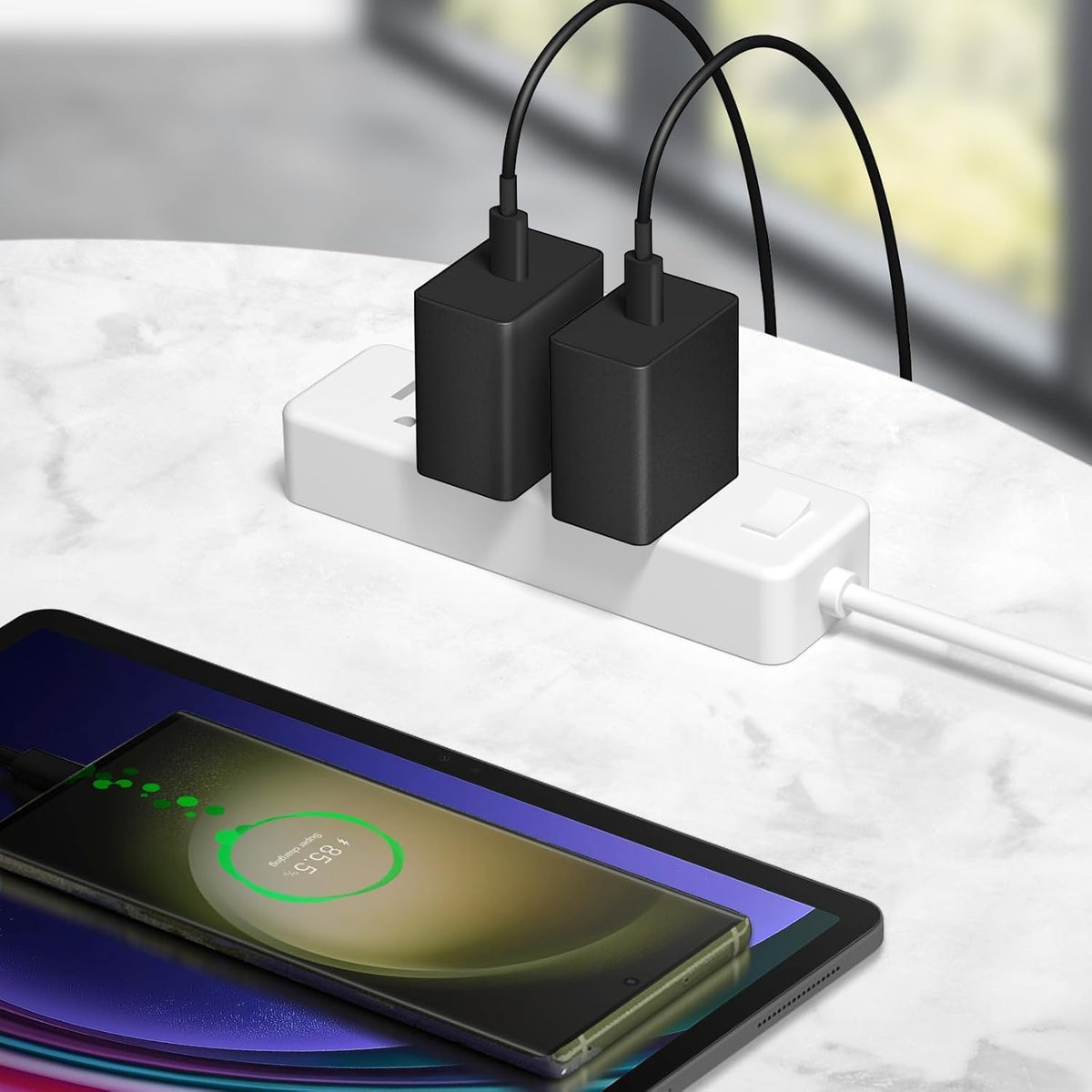Cargador USB C tipo C cargador de carga rápida 12FT 45W Samsung
