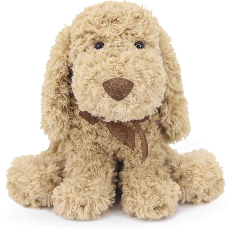 WEIGEDU - Cachorro caniche Goldendoodle de peluche, dorado, 11.8 pu...