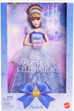 Mattel Disney Princess Cenicienta Muñeca coleccionable de cumpleaños, inspirada en la película de Disney, regalos para ocasiones especiales para niños y coleccionistas