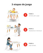 Skip Hop Discoverosity - Centro de actividades de 3 etapas inspirado en Montessori y mesa de juego para bebés a partir de 4 meses