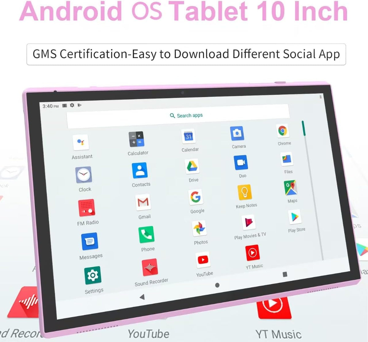 Tablet Android de 10 Pulgadas con Estuche y Lápiz Táctil para Panta...