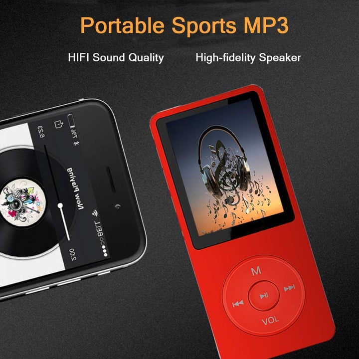 MP3 Player, Music Player with 16GB Micro SD Card, Build-in Speaker\...