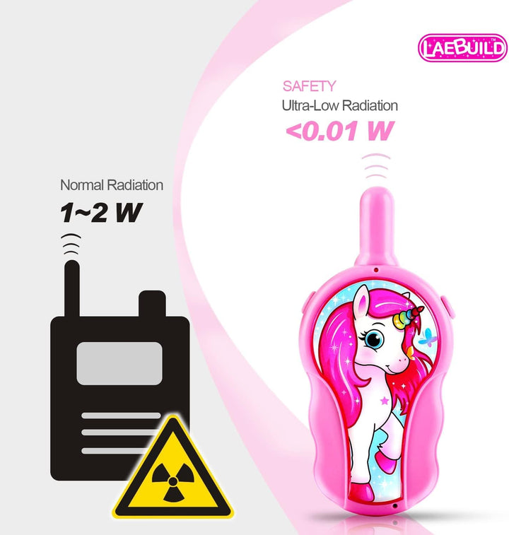 Walkie Talkies para niños, niños pequeños, juguetes para niñas de 3...