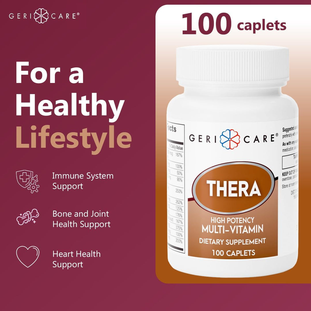 GeriCare Thera Cápsulas multivitamínicas de alta potencia, mezcla d...