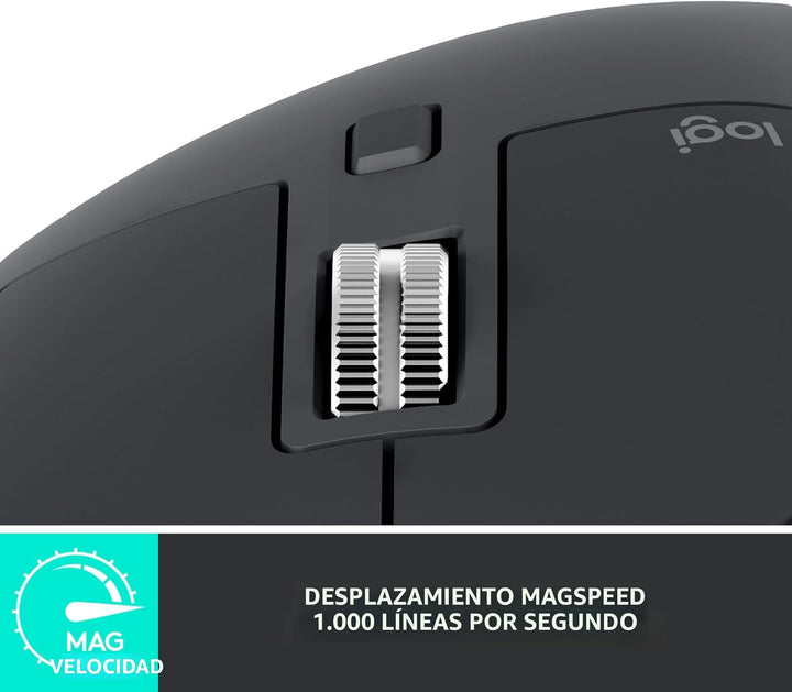 Logitech MX Master 3S Ratón Inalámbrico Edición Estándar con Recept...