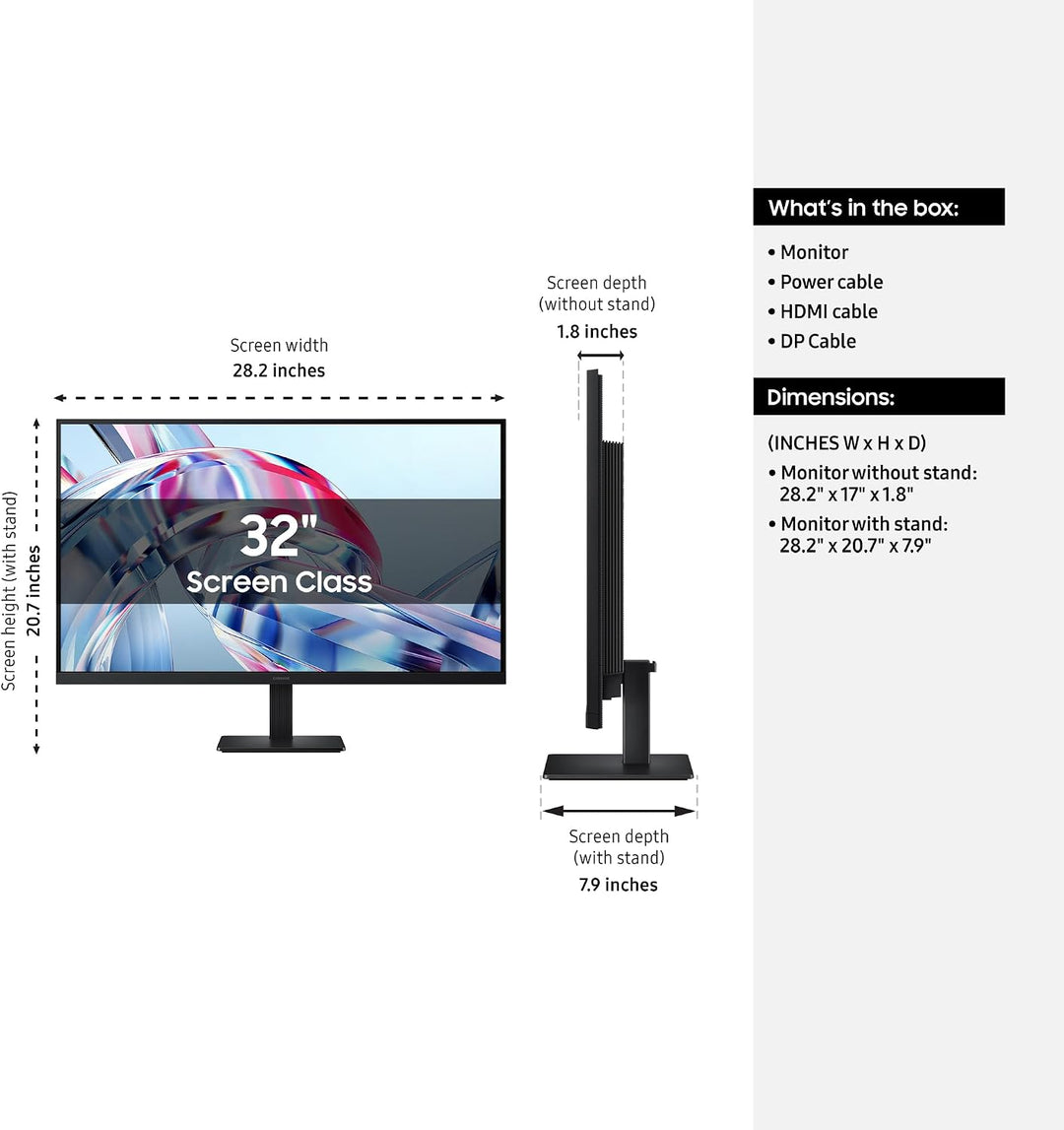 Samsung Monitor de alta resolución ViewFinity S7 (S70H) de 32 pulga...