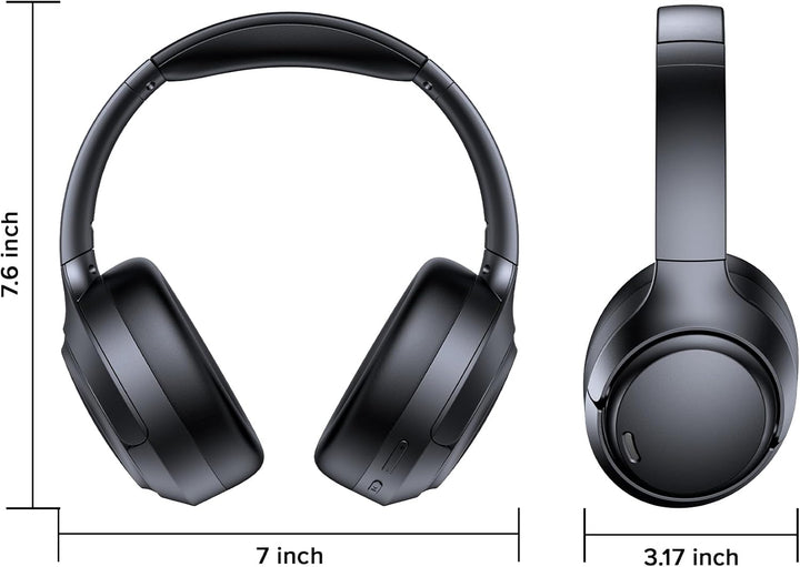 Auriculares híbridos con cancelación activa de ruido de 120 horas d...