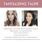 Lápiz delineador para cejas con de color con cepillo, Tentador gris pardo