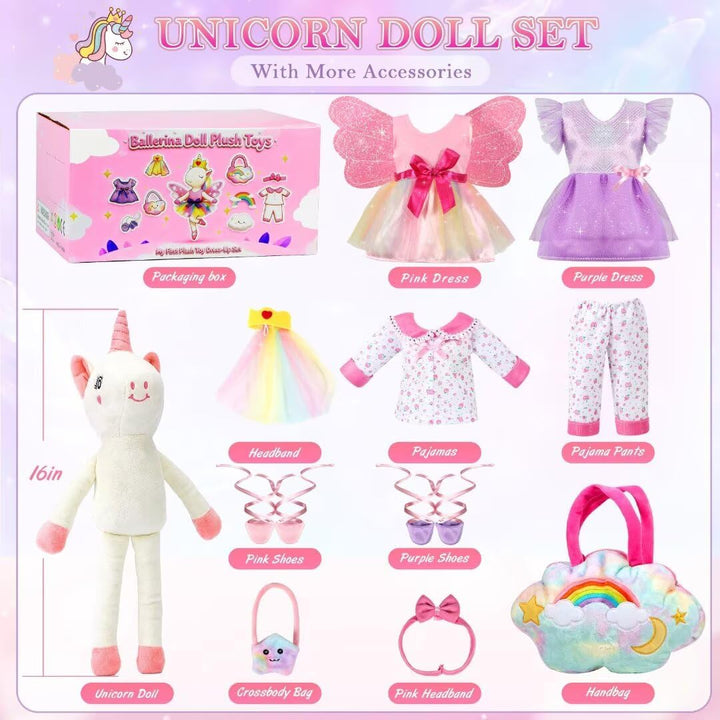 HUITEM Juguetes de unicornio para niñas de 4 a 6 años
