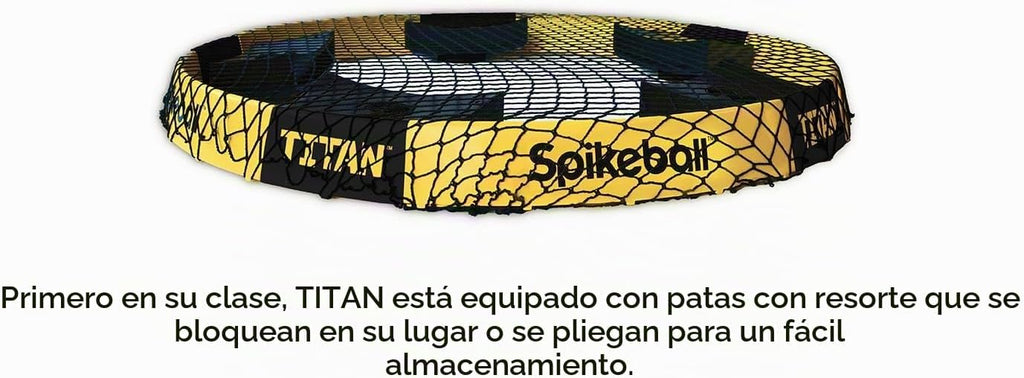 Spikeball Titan Game Set, marco más fuerte, 1 bola profesional y 1 pelota