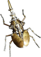 Steampunk - Rompecabezas de metal 3D mecánico de rinoceronte, escarabajo, insecto, más de 160 piezas, de 2 a 3 horas, decoración de escritorio, regalo de Navidad y cumpleaños para hombres y adultos padre (Aristoloquia)