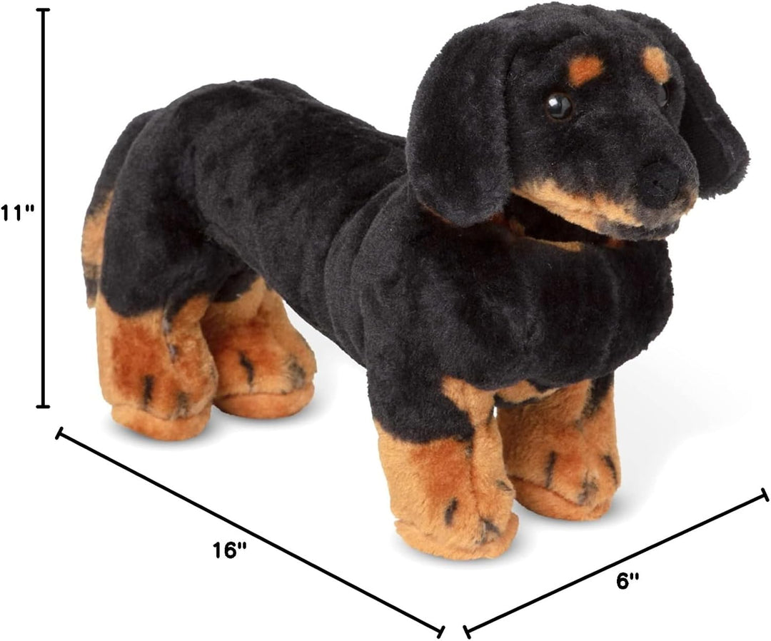 Melissa & Doug Dachshund Gigante - Perro de Peluche Realista Grande