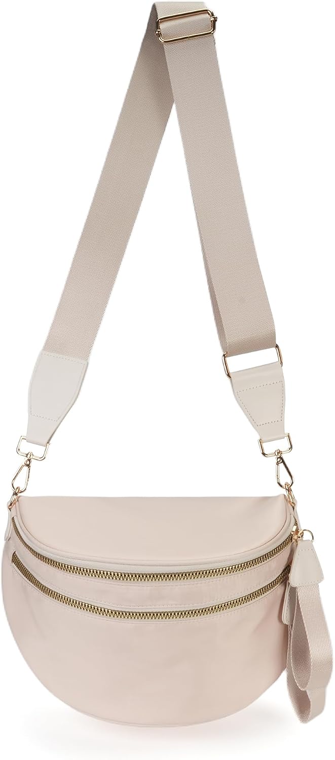 Bolso cruzado espacioso de nylon, bolsa de cintura, bolsos, billeteras, carteras de moda, bolso de hombro para mujer