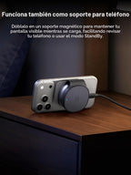 UGREEN MagFlow - Cargador inalámbrico plegable 2 en 1 de bolsillo de 25 W