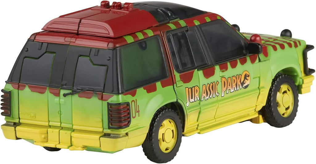 Transformers Generations Collaborative: Jurassic Park Mash-Up Tyrannocon Rex & Autobot JP93 Edades 8 en adelante (Exclusivo de Amazon)
