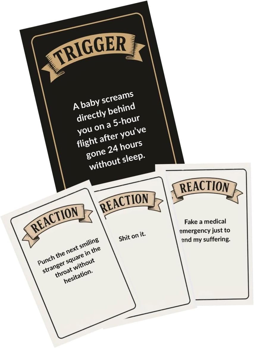 Let that Sh*t Go - El juego de fiesta para adultos emocionalmente desquiciados | Asa a tus amigos | 400 cartas | A partir de 17 años | 3 a 10 jugadores | Divertido juego de cartas para adultos