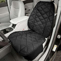 4Knines - Funda de asiento delantero resistente para perros, impermeable, color negro