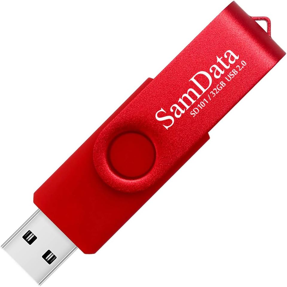 SamData - Unidades flash USB de 32 GB, paquete de 5 unidades, con l...