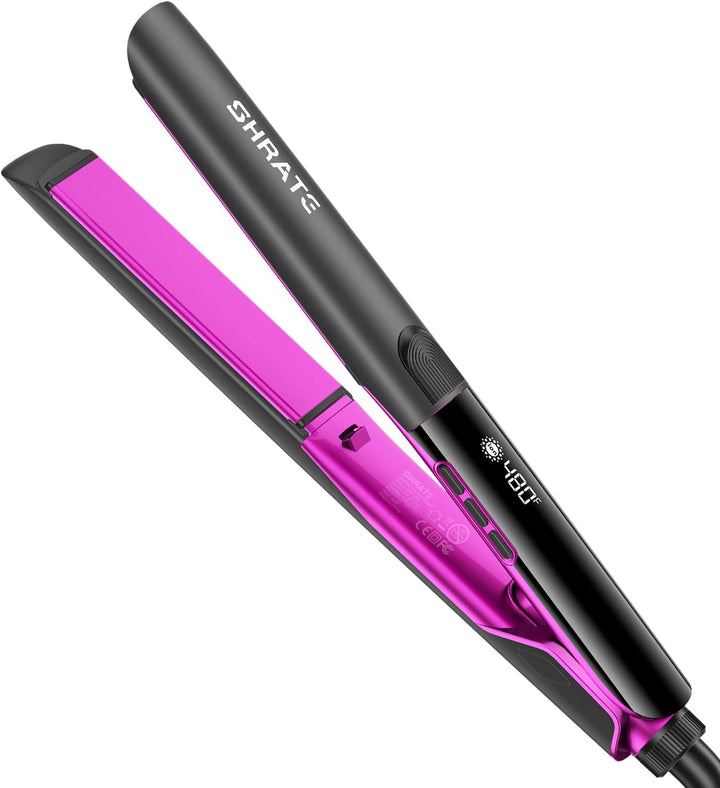 SHRATE Flat Iron Hair Straightener | 2 in 1 Flat Iron and Curler |...
