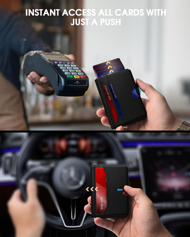 GAOCHALE AirTag - Cartera para hombre con tecnología RFID, tarjeter...