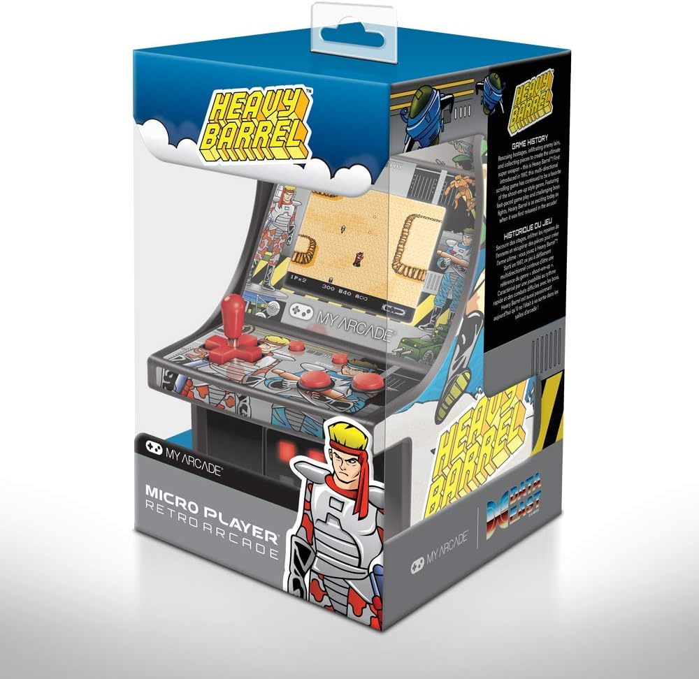 My Arcade Micro Player Mini Arcade Machine: Heavy Barrel Video Game...