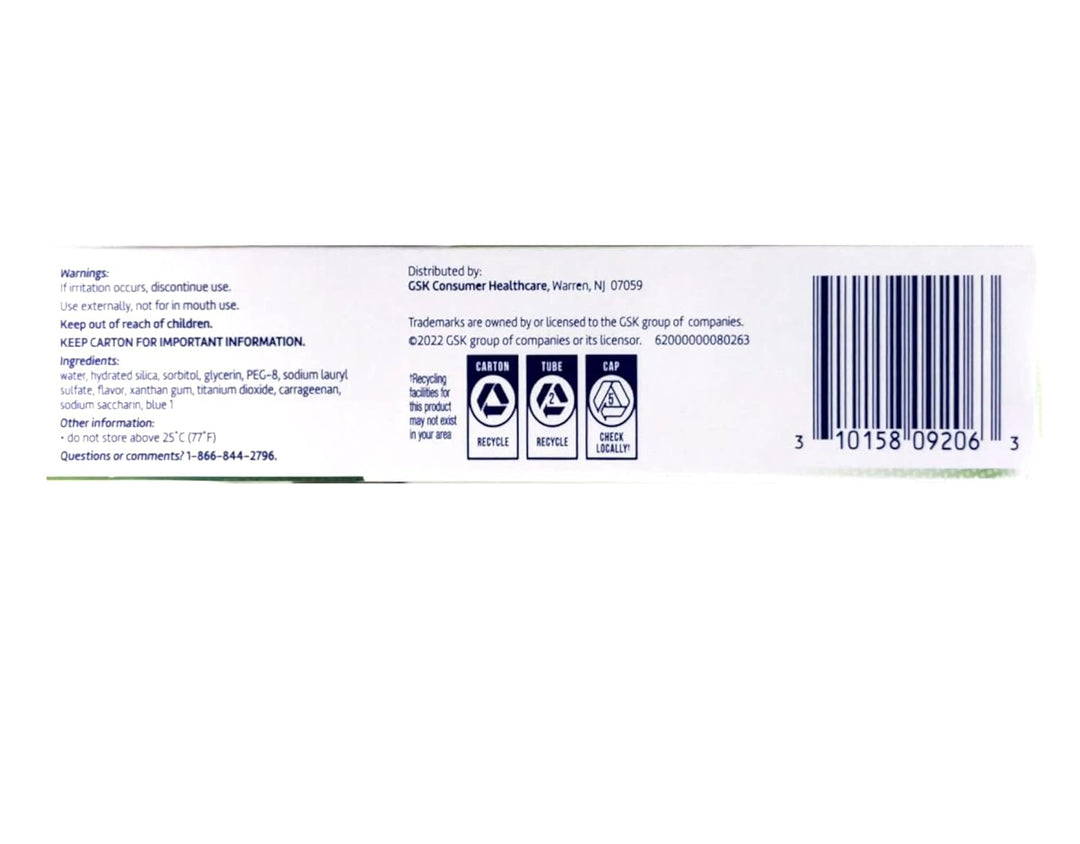 Polident GlaxoSmithKline - Crema dental, 3.9 onzas (paquete de 6)