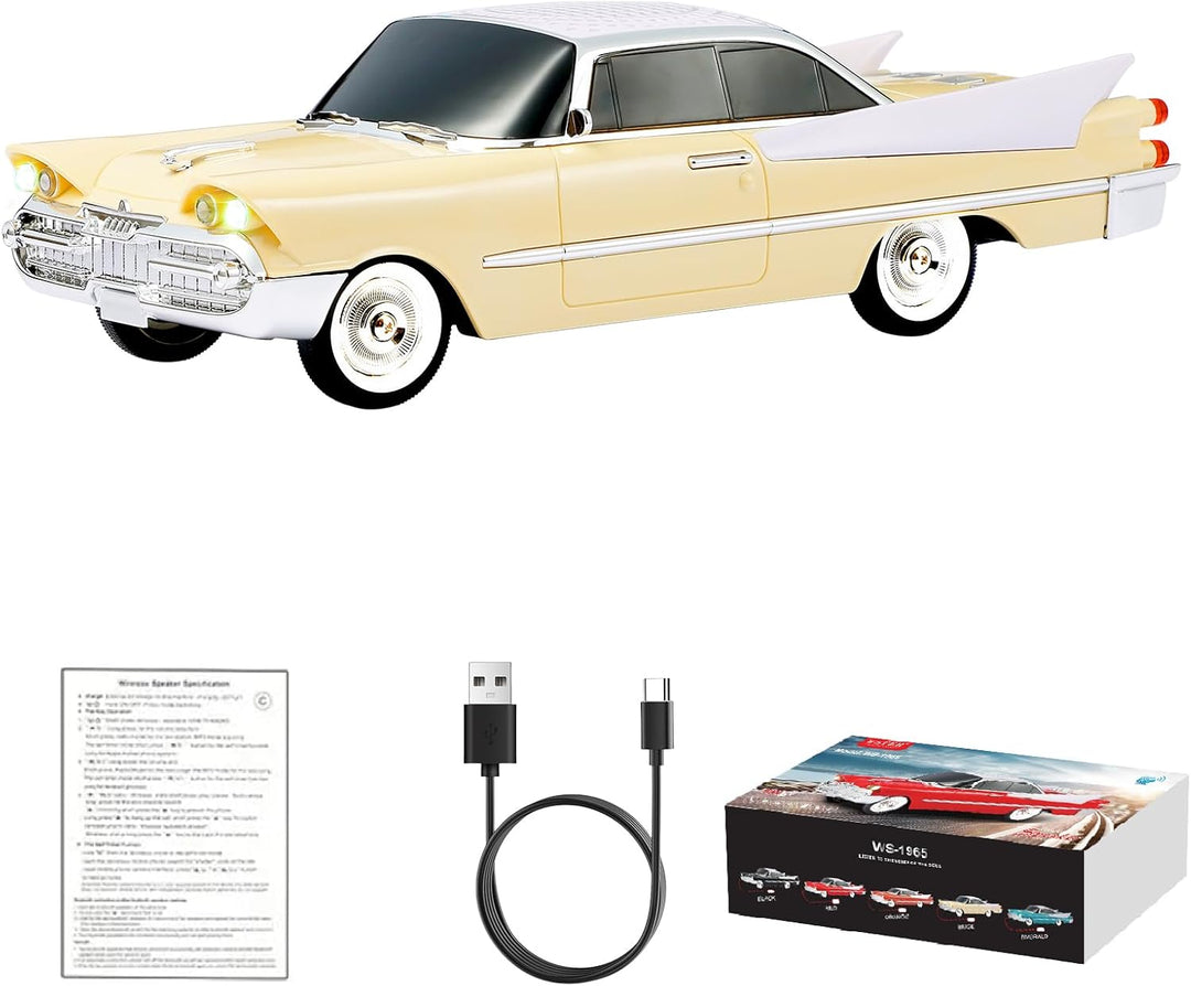 WSTER WS-1965 Replica altavoz Bluetooth \u2013 Diseño retro de cohe...