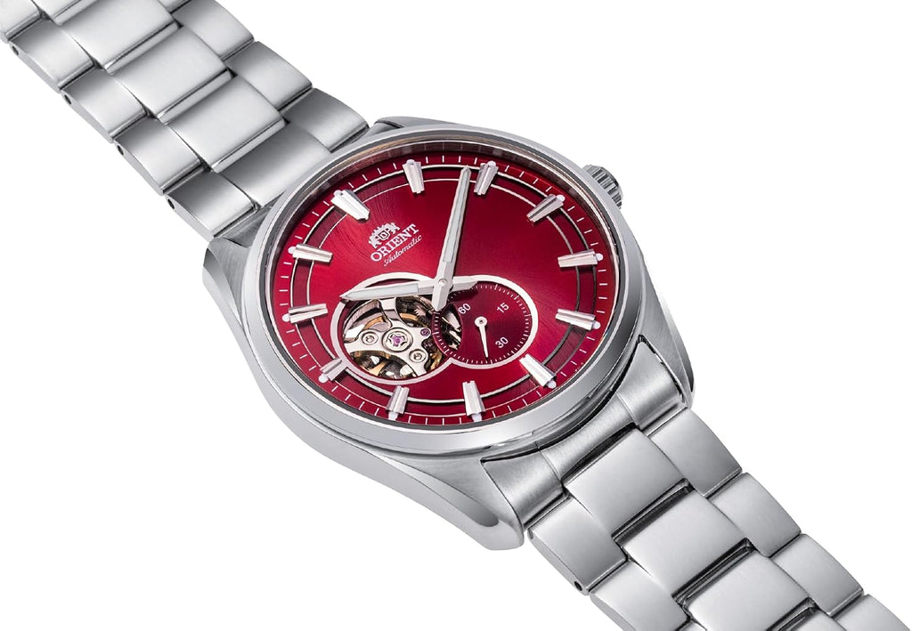 Orient Reloj de vestir semi-esqueleto (automático/de cuerda manual) con cristal de zafiro
