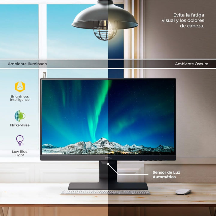 BenQ - Monitor de computadora GW2283 IPS 1080P FHD de 22 pulgadas c...