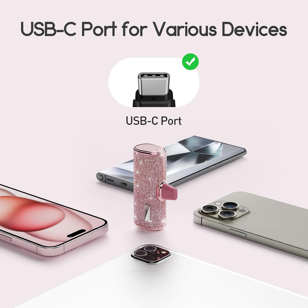 iWALK Cargador portátil USB C, batería ultracompacta de 4500 mAh, b...