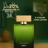 Liberty Legend Eau de Parfum para hombre, perfume de larga duración...