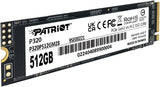 Patriot Memory P320 SSD interno de 512 GB - NVMe PCIe Gen 3x4 - M.2...