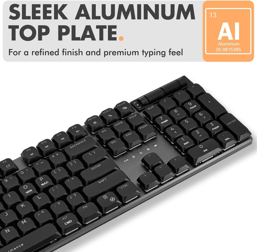 X9 Performance Teclado mecánico inalámbrico de perfil bajo (con cab...