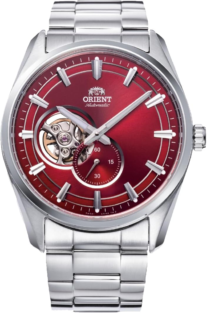 Orient Reloj de vestir semi-esqueleto (automático/de cuerda manual) con cristal de zafiro