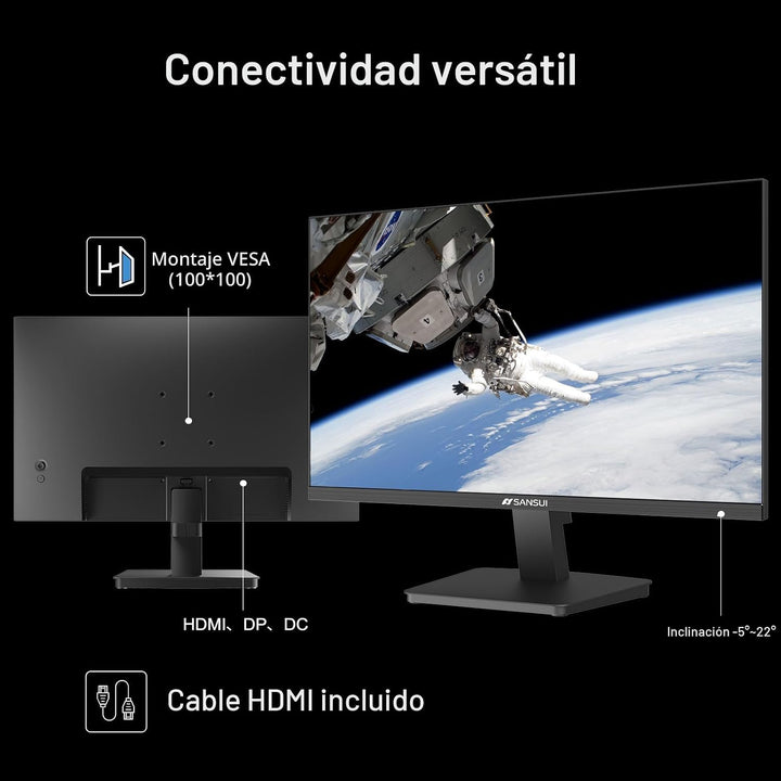 SANSUI Monitor de 27 pulgadas, monitor de computadora de 120 Hz, Fu...